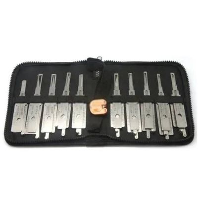 Kit di attrezzature per il lock pick 10pcs Attrezzature per decodificatori automatici universali per fabbri di serrature 0.5kg Peso