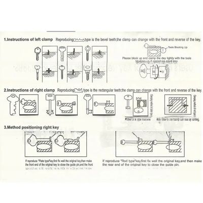 220 V/110 V macchina per la copia delle chiavi e macchina per il taglio delle chiavi a 50/60 Hz per la duplicazione di chiavi in bianco