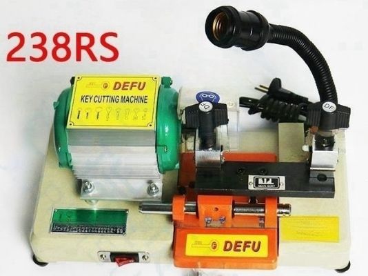 120W Potenza del motore Defu 238RS Macchina di taglio orizzontale per chiavi per materiali ABS e acciaio